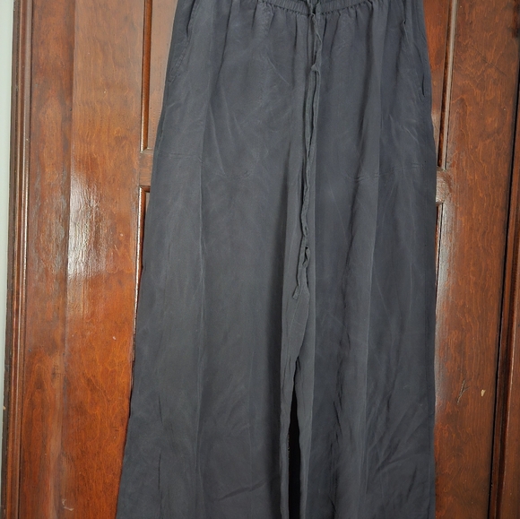 Club Monaco 100% Silk Wide Leg Pants - Picture 2 of 4